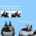 Canister Filter with 3 Media Trays Spray Bar External Canister Filter for Large Fish Tank and Aquariums, SF-650F-UV-171GPH - Image 7