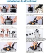 Canister Filter with 3 Media Trays Spray Bar External Canister Filter for Large Fish Tank and Aquariums, SF-650F-UV-171GPH - Image 8