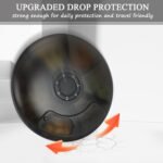 FYY Travel Weekly Pill Organizer - Push Button Pill Case Rotate 7 Compartments Daily Pill Box Portable Pill Dispenser Medicine Case with Labels for Vitamin,Fish Oil,Pills,Supplements-Black - Image 8