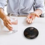 FYY Travel Weekly Pill Organizer - Push Button Pill Case Rotate 7 Compartments Daily Pill Box Portable Pill Dispenser Medicine Case with Labels for Vitamin,Fish Oil,Pills,Supplements-Black - Image 9