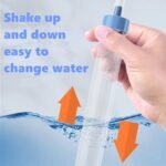 Fish Tank Cleaner and Aquarium Water Changer Siphon with a Thinner Water Tubing，Gravel Vacuum for Aquarium Kit，Perfect for Cleaning Small Fish Tank (Shake Type) - Image 4