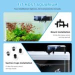 Automatic Aquarium Fish Feeder Moisture Proof Precision Fish Tank Food Dispenser with Timer Feeding Vacation Feeder, USB Rechargeable, LCD Display for Vacation Weekend Holiday(Blue) - Image 4