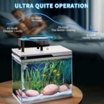 Automatic Aquarium Fish Feeder Moisture Proof Precision Fish Tank Food Dispenser with Timer Feeding Vacation Feeder, USB Rechargeable, LCD Display for Vacation Weekend Holiday(Blue) - Image 8