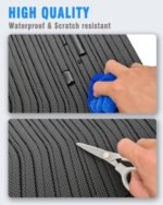 Cargo Liners Backrest Mat for Kia Carnival Accessories 2022-2025 with Hook&Loop Rear Trunk Mat Rear Seat Back Cover Protector All Weather Anti-Slip Split Dog Liner 3 PCS - Image 6