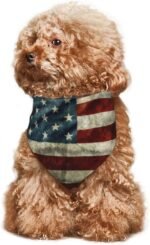 American Flag Vintage Dog Bandana Scarf Triangle Bibs Pet Accessories Cat Kerchief - Image 9