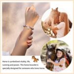 Horse Gifts for Girls Horse Bracelets Birthday Christmas Gifts for Girls Horse Lover Women Daughter Granddaughter Niece - Image 3