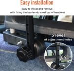 Dog Car Barrier for SUVs, Van, Vehicles, Large Pet Barrier Adjustable 32" - 57.5" Heavy Duty Dog Car Guard, Universal Fit Divider, Car Accessories Safety Travel - Image 4