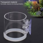 Fish Feeder, Acrylic Transparent Fish Feeding Ring Food Feeder with Suction Cup for Aquarium or Small Fish Turtle Aqarium Fishing - Image 3