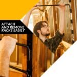 Saddle Pad Rack - Horse Blanket Holder | Heavy Duty 180 Degree Swing-Out Wall Mount | Six (6) Well-Spaced, Extra-Long Rack Arms for Various Accessories | USA Designed - Image 6