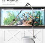 Aquarium Vacuum Gravel Cleaner, 4 in 1 Fish Tank Cleaner Vacuum, Hand Siphon Vacuum Gravel Cleaner, Vacuum Fish Tank Set with Water Flow Clamp, for Change Water, Wash Sand, Remove Dirt - Image 8