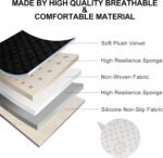 surpassme Car Seat Covers Universal Seat Covers for Car Accessories with Storage Pockets, Car Front Seat Covers and Rear Bench Coverfor Automotive, SUV, Truck, and Van(Black) - Image 3