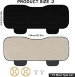 surpassme Car Seat Covers Universal Seat Covers for Car Accessories with Storage Pockets, Car Front Seat Covers and Rear Bench Coverfor Automotive, SUV, Truck, and Van(Black) - Image 5