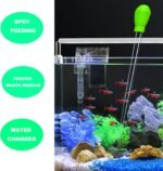 Manual Coral Feeder/Water Changer/Fish Feeder/Waste Remover, Fecsam 2pcs 17.7inch Aquarium Waste Clean Tool for Fish Tank Cleaning, 50ml Aquatic Pipette Dropper, Gravel Cleaner Siphon - Image 3