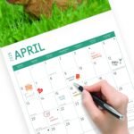 2025 Baby Animals Monthly Wall Calendar by Bright Day, Includes Over 300 Stickers, 12 x 12 Inch - Image 6