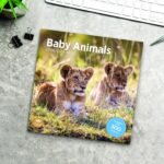 2025 Baby Animals Monthly Wall Calendar by Bright Day, Includes Over 300 Stickers, 12 x 12 Inch - Image 7