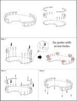 SHENGOCASE Cat Tree Tower Accessories Replacement Parts, Perch, Step, Platform Add-ons for Floor to Ceiling Cat Tree (15.7" x 23.6") - Image 6