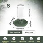 Reptile Water Dispenser-7.5 oz(250ml) Bearded Dragon Water Bowl - Small Water Dish for Tortoise - Bowls for Reptiles & Amphibians (S) - Image 3