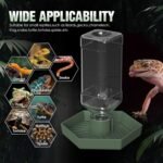 Reptile Water Dispenser-7.5 oz(250ml) Bearded Dragon Water Bowl - Small Water Dish for Tortoise - Bowls for Reptiles & Amphibians (S) - Image 6