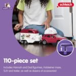 Schleich Horse Club — Horse Adventures with Car and Trailer Horse Play Set, 110 Piece Set of Horse Toys for Girls and Boys Ages 5+ - Image 5