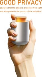 Portable Aluminum Pill Organizer, Lightweight, Large Capacity, Waterproof Suitable for Storing Daily Fish Oil, Vitamins, medications and Supplements for Office outings Travel Camping. (2) - Image 4