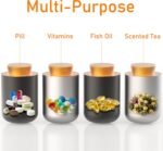 Portable Aluminum Pill Organizer, Lightweight, Large Capacity, Waterproof Suitable for Storing Daily Fish Oil, Vitamins, medications and Supplements for Office outings Travel Camping. (2) - Image 7