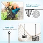 2 Pieces Fish Tank Net Aquarium Mesh Fish Net Long Handle Fish Net with Extendable 12.5-27.5 Inch Stainless Steel Catch Nets for Fish Tank Aquarium Accessories (4 Inch, 6 Inch) - Image 5