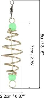 PATIKIL Luminous Spring Fishing Feeder, 20 Pcs Fishing Bait Cage Feeder Bait Holder Coarse Lure Feeder Carp Fishing Equipment - Image 3