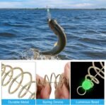 PATIKIL Luminous Spring Fishing Feeder, 20 Pcs Fishing Bait Cage Feeder Bait Holder Coarse Lure Feeder Carp Fishing Equipment - Image 6