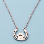 BEKECH Pet Lovers Gift Paw Horseshoe Pendent Necklace Dog Paw Good Luck Charm Horse Shoe Charm Jewelry Gift for Women Girls - Image 6