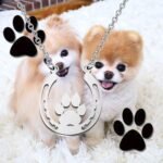 BEKECH Pet Lovers Gift Paw Horseshoe Pendent Necklace Dog Paw Good Luck Charm Horse Shoe Charm Jewelry Gift for Women Girls - Image 8