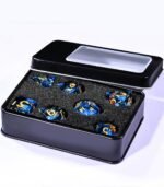 AUSTOR Liquid Core Koi Fish Resin DND Dice Set, 7-Die Glow in The Dark Dice Sharp Edge Polyhedral Dice Luminous Dice Role Playing Dice for Dungeons and Dragons RPG MTG Table Games - Image 7