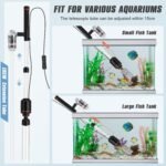 Fish Tank Vacuum Gravel Cleaner: 18W Electric Aquarium Vacuum Gravel Cleaner for Remove Dirt, Automatic Water Change Sand Wash Water Shower and Water Circulation - Image 7