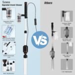 Fish Tank Vacuum Gravel Cleaner: 18W Electric Aquarium Vacuum Gravel Cleaner for Remove Dirt, Automatic Water Change Sand Wash Water Shower and Water Circulation - Image 8