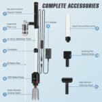 Fish Tank Vacuum Gravel Cleaner: 18W Electric Aquarium Vacuum Gravel Cleaner for Remove Dirt, Automatic Water Change Sand Wash Water Shower and Water Circulation - Image 9