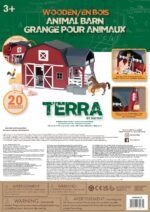 Terra By Battat - 20 Pcs Wooden Animal Barn Toy - Farm Toy Set - Pretend Play Toys For Kids and Toddlers Ages 3+ - Image 8