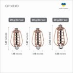 Carp Feeder 6 Pcs - Fishing Feeders for Carp of Pear Form 20 g, 30 g, 40 g - Cage for Carp Fishing with Spring - Carp Fishing Equipment - Image 3