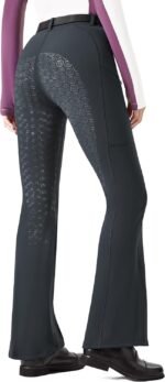 FitsT4 Sports Women's Fleece Lined Bootcut Horse Riding Pants Winter Full Seat Riding Tights with Pockets Equestrian Breeches - Image 3