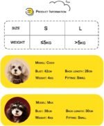 Dog Christmas Hat & Scarf Set for Small Dog Puppies Cats, Pet Woolen Hat Scarf Two Piece Set, Winter Warm Knitted Pet Hat Scarf Set, Autumn and Winter Accessories (Hat & Scarf) (Blue, Small) - Image 8