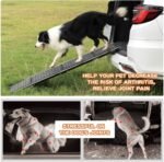 Dog Ramp for Car, SUV, Truck Foldable Car Ramp for Large Dogs, 63" L /71" L x 17.3" W Portable Pet Ramp with Non-Slip Rug Surface, Dog Stairs for Large Dogs (63" L x 17.3" W) - Image 3