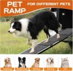 Dog Ramp for Car, SUV, Truck Foldable Car Ramp for Large Dogs, 63" L /71" L x 17.3" W Portable Pet Ramp with Non-Slip Rug Surface, Dog Stairs for Large Dogs (63" L x 17.3" W) - Image 6