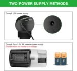 Automatic Fish Feeder, Lychee 100/200ml Auto Fish Food Dispenser Aquarium Tank Adjustable Timer for Holiday Vacation Weekend (AF2020) - Image 4