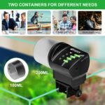 Automatic Fish Feeder, Lychee 100/200ml Auto Fish Food Dispenser Aquarium Tank Adjustable Timer for Holiday Vacation Weekend (AF2020) - Image 6