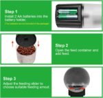 Automatic Fish Feeder, Lychee 100/200ml Auto Fish Food Dispenser Aquarium Tank Adjustable Timer for Holiday Vacation Weekend (AF2020) - Image 8