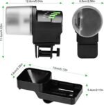 Automatic Fish Feeder, Lychee 100/200ml Auto Fish Food Dispenser Aquarium Tank Adjustable Timer for Holiday Vacation Weekend (AF2020) - Image 9