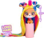 IMC Toys VIP Pets Cats - Melisa - Includes 1 VIP Pets Neon Cat Doll, 10 Surprises, 8 Accessories for Hair Styling | Girls & Kids Age 3+, Multicolor - Image 5