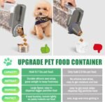 Dog Food Storage Container 5-7Lbs with Large Spout & Cup, 5L Cat Food Container Airtight, Travel Pet Dry Food Holder, BPA-Free Plastic Food Dispenser for Pet Food, Bird Seed, Fish Food, etc - Image 3