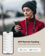 Automatic Cat Feeder with Camera, Automatic Cat Food Dispenser with App, 4L Automatic Cat Food Dispenser with HD Video, 2-Way Audio& Detachable for Cleaning, Support 2.4Ghz WiFi - Image 4