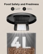 Automatic Cat Feeder with Camera, Automatic Cat Food Dispenser with App, 4L Automatic Cat Food Dispenser with HD Video, 2-Way Audio& Detachable for Cleaning, Support 2.4Ghz WiFi - Image 7