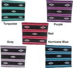 Majestic Ally 36"x 34" Navajo Design Acrylic Saddle Blanket -2.4 lbs (Turquoise Green and Black) - Image 5