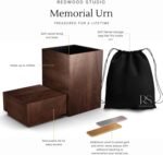 Handcrafted Wood Cremation Urn for Ashes Adult Male Solid Wooden Box Urn for Cremation Ashes Urn and Pet Urn Cat Urn Dog Urn Memorial Urn Wood Decorative Urn 220 lbs - Image 3